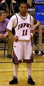 Moss with IUPUI in 2009. Adrian Moss IUPUI.jpg