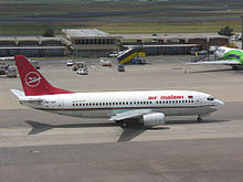 Boeing 737 d'Air Malawi à Johannesbourg.