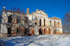 Alančių dvaro liekanos prieš konservavimą, 2006 m.