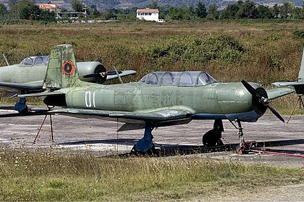 An Albanian air force PT-6