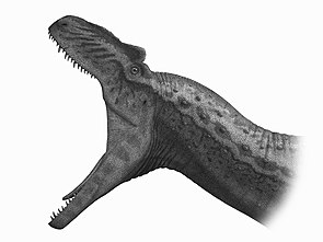 Lebendrekonstruktion von Allosaurus