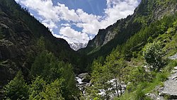 Vue du haut val Pellice.