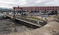 The turntable at the Altoona Works in 2014 Altoona Works turntable PA1.jpg