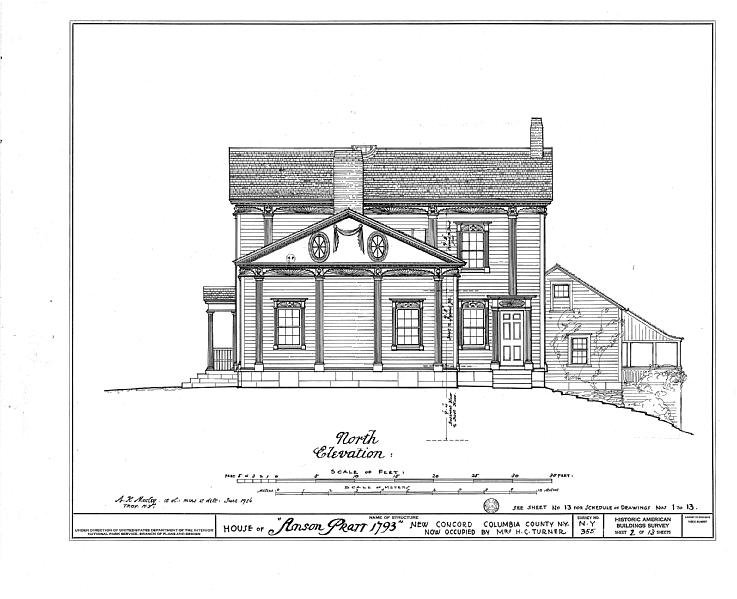 File:Anson Pratt House, New Concord, Columbia County, NY HABS NY,11-NECON,1- (sheet 2 of 13).tif