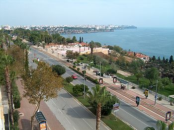 Konyaalti street, Antalya, Turkey.
