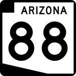 Straßenschild der Arizona State Route 88