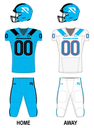 Description de l'image Arlington Renegades UFL Uniform (2024).svg.