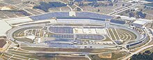Atlanta Motor Speedway, the track where the race was held. Atlanta Motor Speedway aerial 2006.jpg
