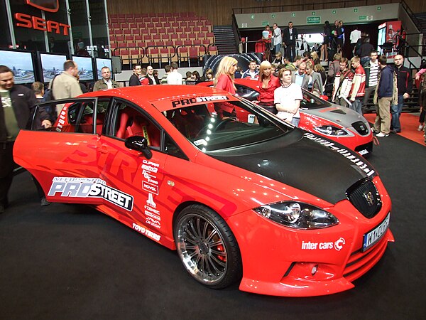 Promotion of Need for Speed: ProStreet at Auto Moto Show 2008.