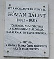 Hóman Bálint, Köztársaság út 62-64.