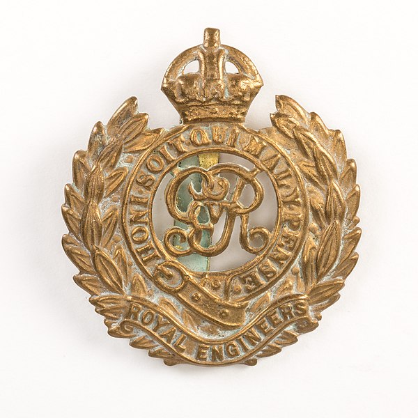 RE Cap badge (King George V cipher)