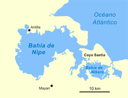 Map of Nipe Bay