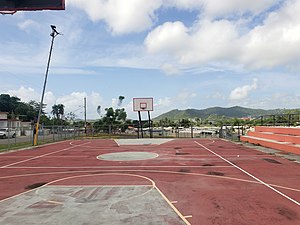 Court for Streetball in Puerto Rico in Los Rosales, a neighborhood of Mabú