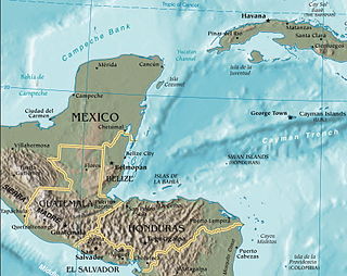 Yucatán Channel Strait between Mexico and Cuba