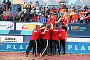 Deutsch: Beachhandball Europameisterschaften 2019 (Beach handball Euro); Tag 6: 7. Juli 2019 – Siegerehrungen English: Beach handball Euro; Day 6: 7 July 2019 – Medal ceremony