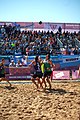 Deutsch: Beachhandball bei den Olympischen Jugendspielen 2018; Tag 7, 13. Oktober 2018; Jungen, Halbfinale – Argentinien-Portugal 1:2 English: Beach handball at the 2018 Summer Youth Olympics at 13 October 2018 – Boys Semifinal – Argentina-Portugal 1:2