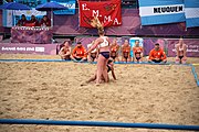 Deutsch: Beachhandball bei den Olympischen Jugendspielen 2018; Tag 5, 10. November 2018; Mädchen, Hauptrunde - Chinese Taipei (Taiwan)-Niederlande 1:2 English: Beach handball at the 2018 Summer Youth Olympics at 11 October 2018 – Girls Main Round – Chinese Taipei (Taiwan)-Netherlands 1:2