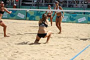 Deutsch: Beachvolleyball bei den Olympischen Jugendspielen 2018; Tag 11, 17. Oktober 2018; Jungen, Spiel um Platz 3 – USA (Devon Newberry/Lindsey Sparks)-Norwegen (Emilie Olimstad/Frida Berntsen) 1:2 (21–1/13–21/9–15) English: Beach volleyball at the 2018 Summer Youth Olympics at 17 October 2018 – Bronze Medal Match – USA (Devon Newberry/Lindsey Sparks)-Norway (Emilie Olimstad/Frida Berntsen) 1:2 (21–1/13–21/9–15)