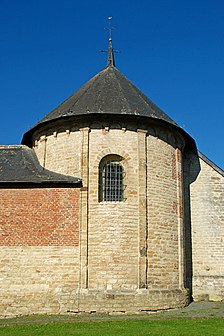 L'abside vue de face.