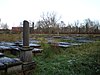 Beth Haim, Portugees-Israelitische begraafplaats, romantisch kerkhof met oude zerken, gebouwtje op kerkhof, 18e eeuw. Hek aan de oude Amstel, 18e eeuw