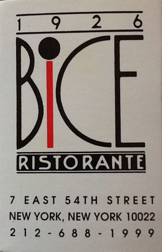 <span class="mw-page-title-main">BiCE Ristorante</span> Restaurant in New York, United States