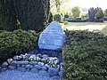 Mindesten over faldne fra 1. verdenskrig opsat på kirkegården