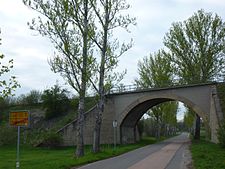 Ж/д мост на выезде из Фриденсдорфа