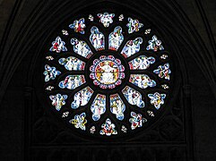 The rose window of Bristol Cathedral