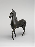 『馬のブロンズ像』紀元前2-1世紀。メトロポリタン美術館所蔵
