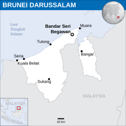 Lokasi Brunei