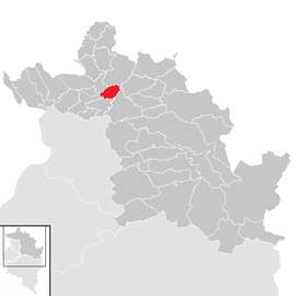Poloha obce Buch v okrese Bregenz (klikacia mapa)