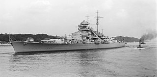 German battleship <i>Bismarck</i> German Bismarck-class battleship from World War II