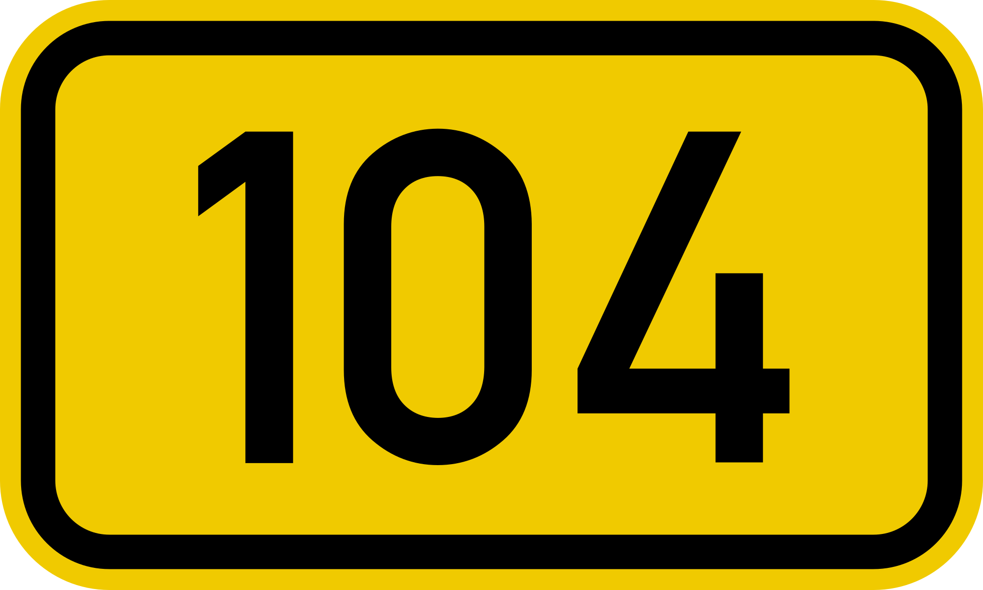 Datei Bundesstrasse 104 Number Svg Wikipedia