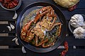 * Nomination Coastal crab preparation, butter garlic crab. By User:Sarkar Sayantan --Sumitsurai 20:33, 21 November 2022 (UTC) * Promotion Excellent quality. --Kritzolina 20:41, 21 November 2022 (UTC)  Comment FP? I'm not sure; maybe someone would object to the crop of the garlic or something, but the main subject, as Kritzolina says, is excellent, so it might be worth nominating. -- Ikan Kekek 04:56, 22 November 2022 (UTC)