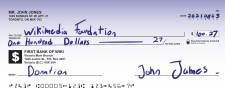 The cheque was the traditional mode of payment for a transactional account. CanadianCheque.svg