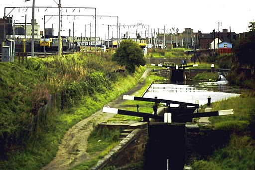 Canals and railways, Wolverhampton - geograph.org.uk - 1718425