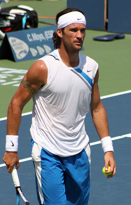 Eventual World No. 1 Carlos Moyá from Spain defeated Jiří Novák for the singles title in 1995