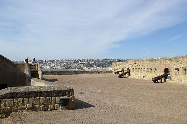 The northern battery had six cannons