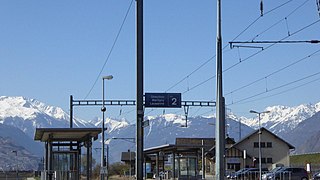 <span class="mw-page-title-main">Chamoson-St-Pierre-de-Clages railway station</span> Railway station in Switzerland