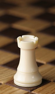 Rook (chess) piece from the board game chess