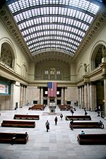 Chicago (ILL) Union Station, Great Hall, 1925.jpg