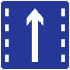 Lane for proceed straight