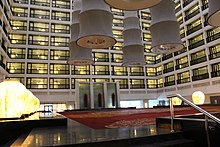 Until the atrium of Cinnamon Grand was built only Hyatt Regency Atlanta had such an architectural feature Cinnamon Grand Hotel interior.jpg