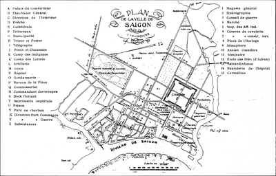 Thành Phụng theo mô tả trong một sơ đồ quy hoạch của Pháp năm 1867.