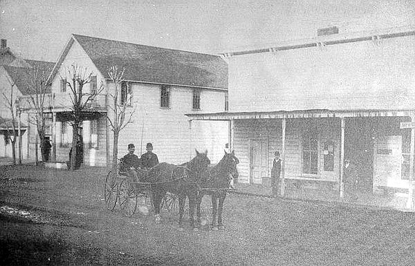 Cloverdale's first post office (c. 1871–1880)