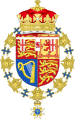 Coat of Arms of Henry, Duke of Gloucester (Order of the Seraphim).svg
