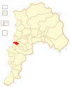 Karte der Gemeinde Concón in der Region Valparaíso