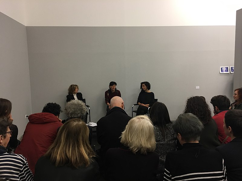 File:Conference during the Feminist Energy Crisis exhibition.jpg