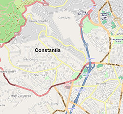 Street map of Constantia