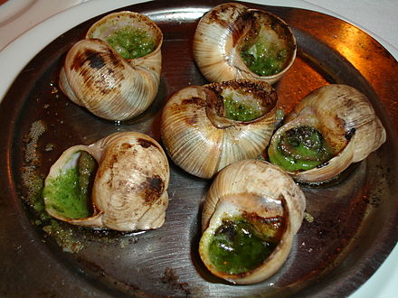 French cooked snails